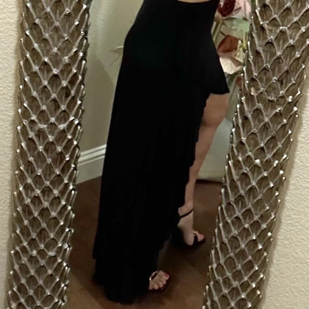 Bailey 44 Black Multi-Level Wrap Ruffle Skirt - image 3